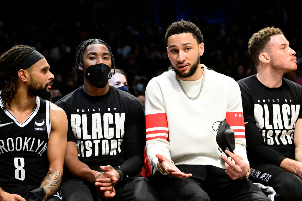 Ben Simmons Nets Bench 2022