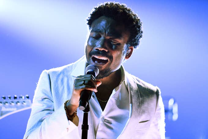 Childish Gambino performs onstage during the 60th Annual GRAMMY Awards