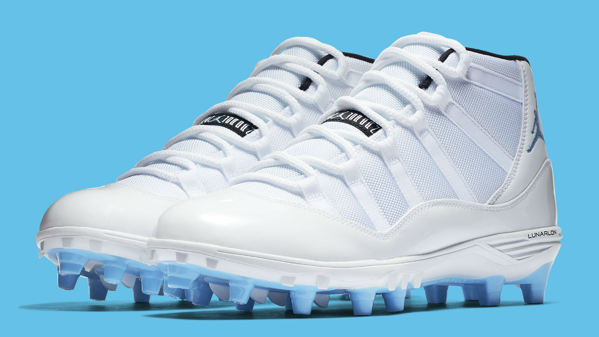 Air Jordan 11 XI Cleats Columbia Release Date AO1561 117 Pair