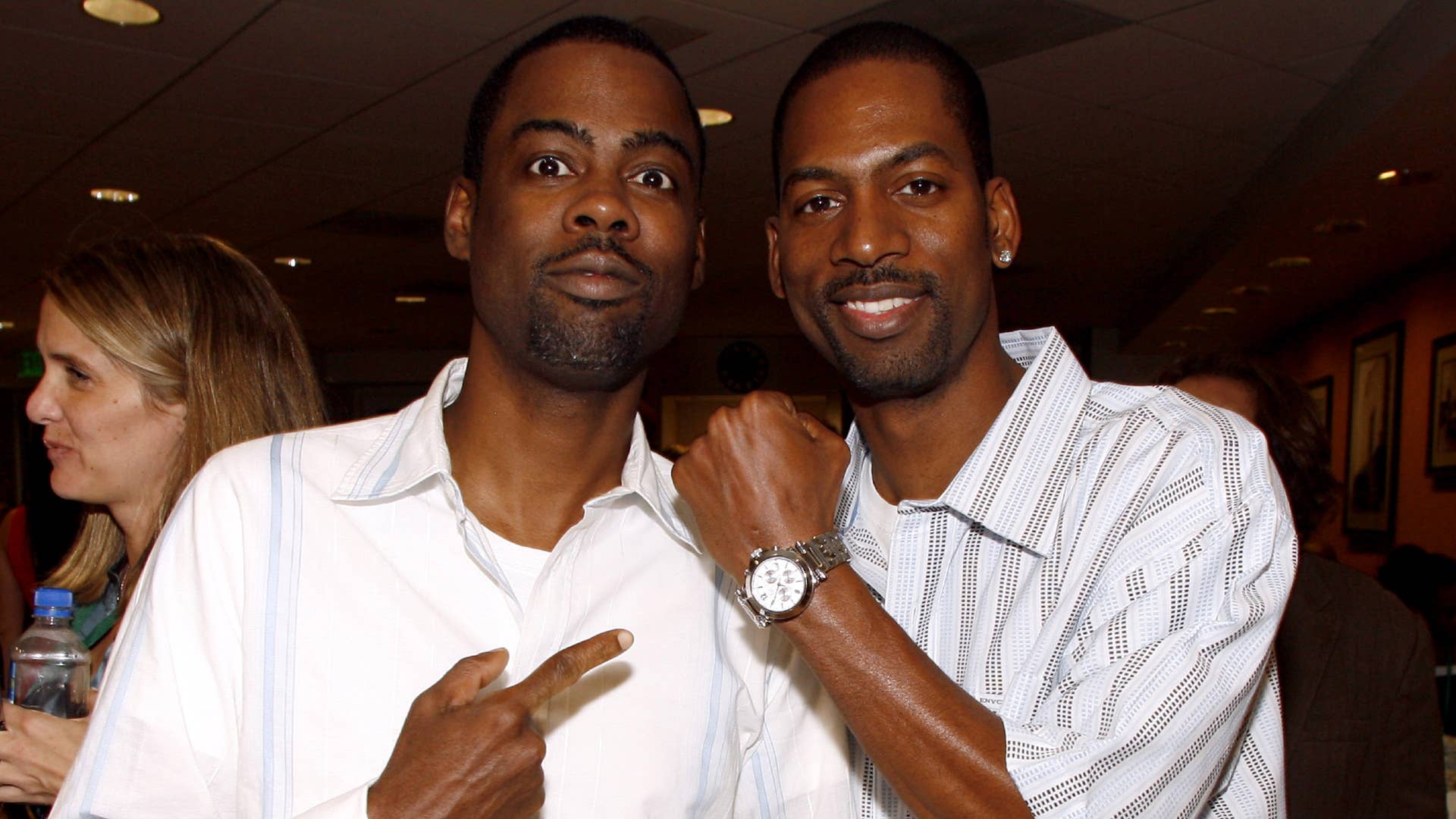 Chris Rock and Tony Rock are pictured together at an event