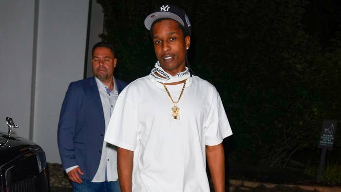 ASAP Rocky is seen in a paparazzi photo