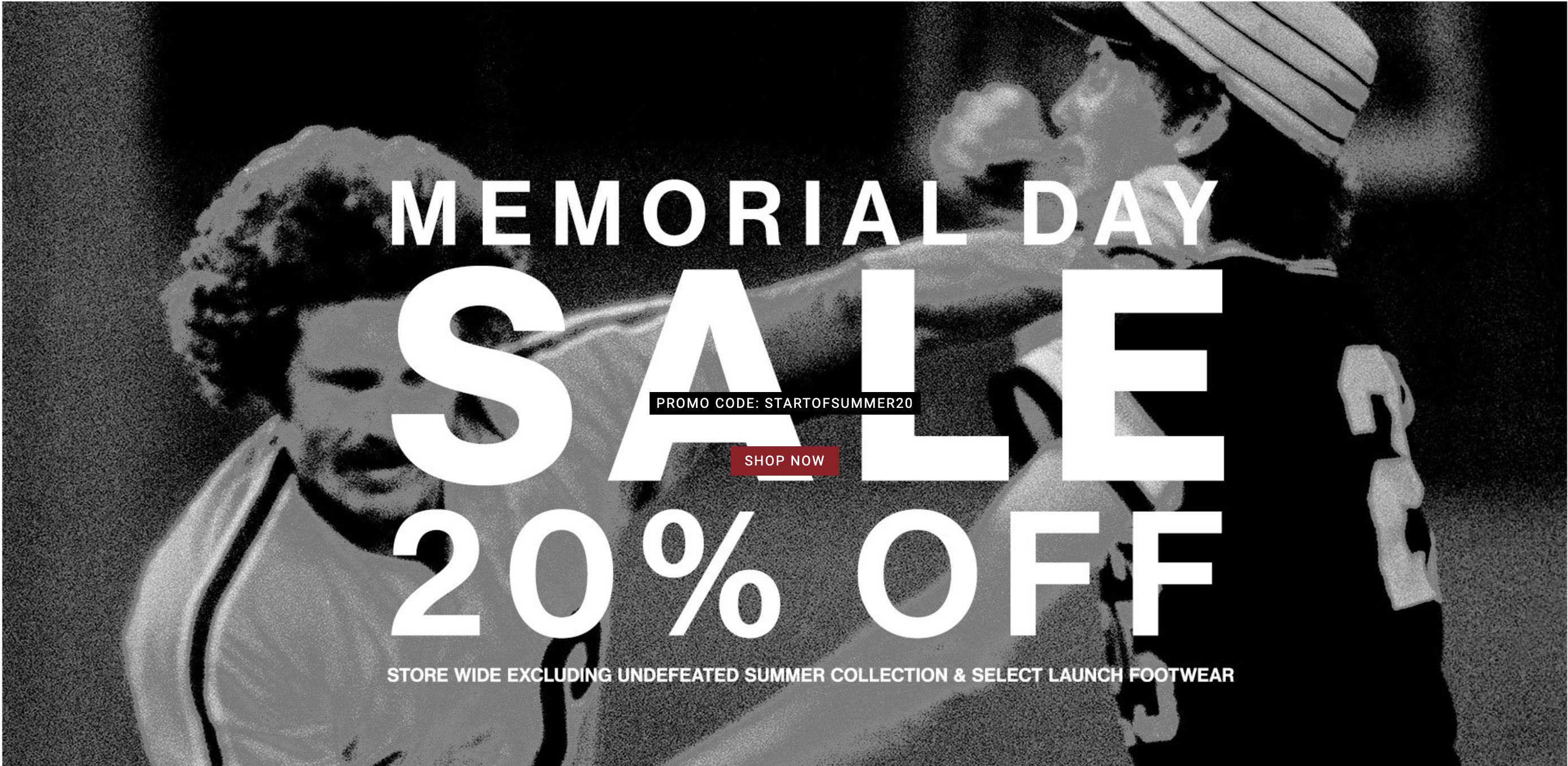 undefeated memorial day sale 2019 banner