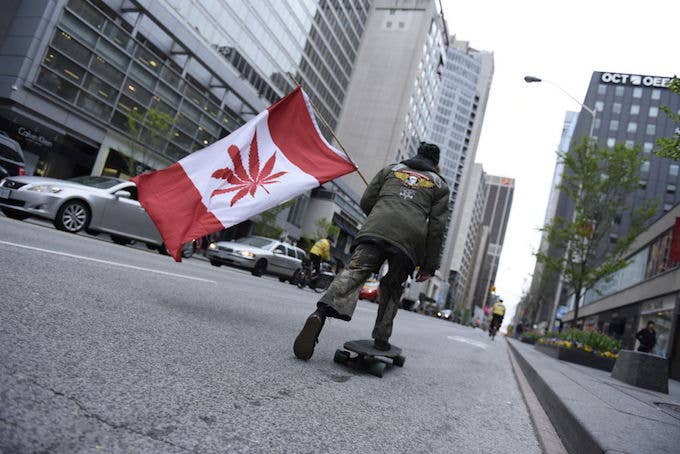 This is a picture of a man skateboarding.