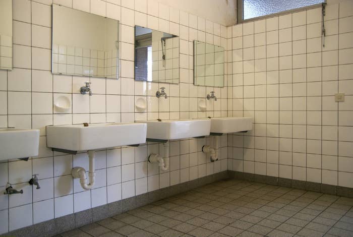 full time primary school, bathroom for pupils