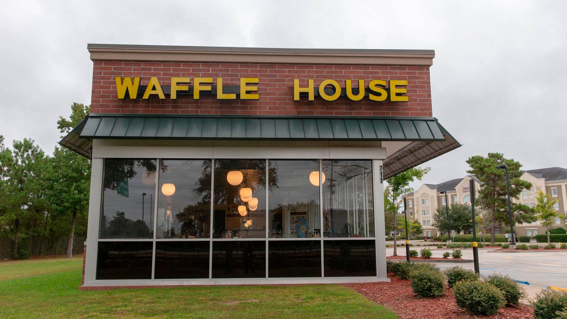A closed Waffle House restaurant