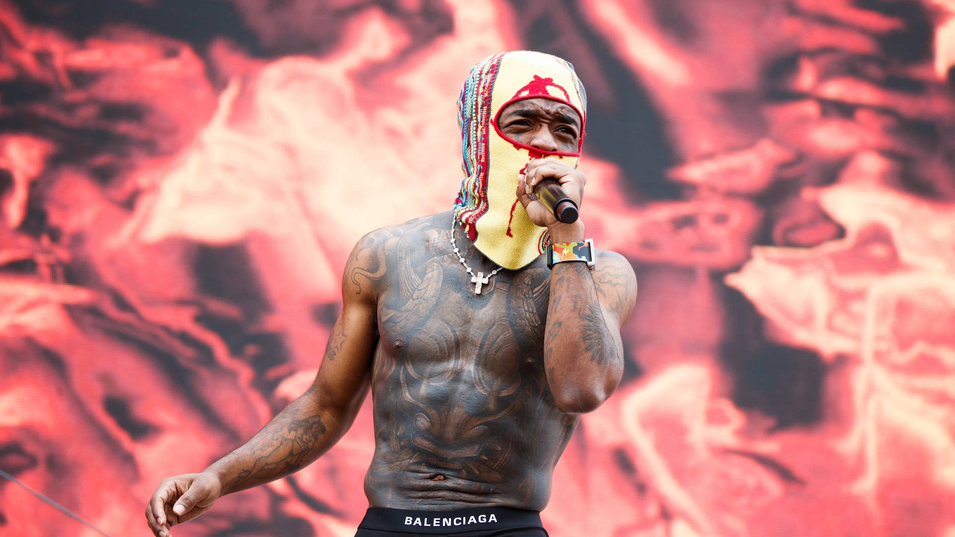 Lil Uzi Vert performs on day 1 of Wireless Festival 2022