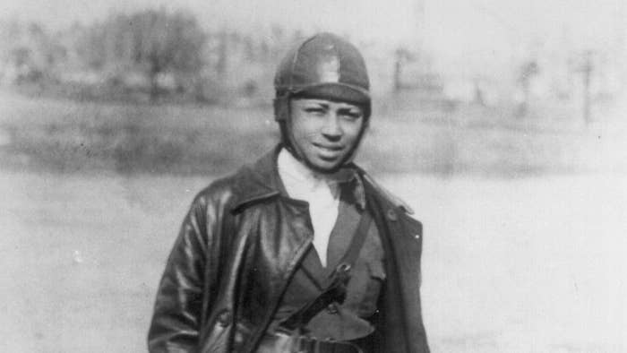 Photo of pilot Bessie Coleman, circa 1920