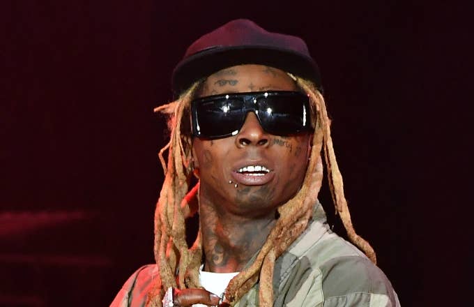 Lil Wayne performs in concert at Cellairis Amphitheatre at Lakewood