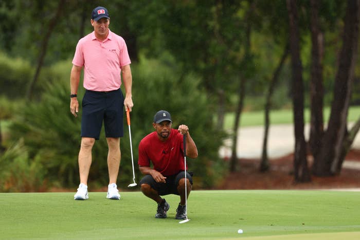 Peyton Manning Tiger Woods The Match 2020