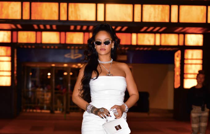 Rihanna leaves the PlayStation Theater in Times Square