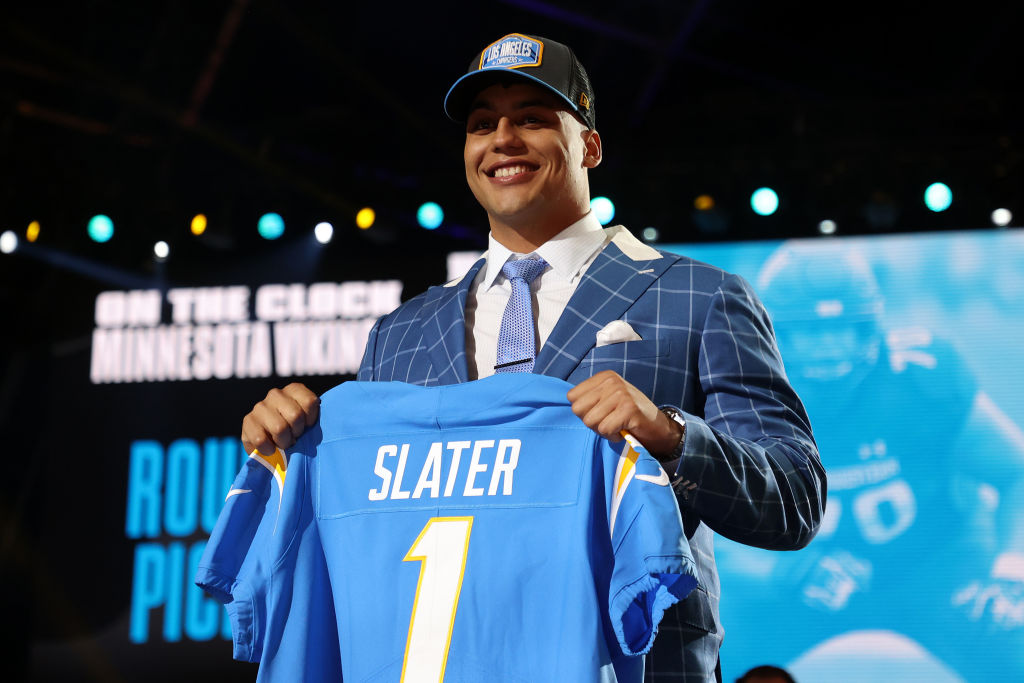 Rashawn Slater Jersey Draft NFL Stage 2021