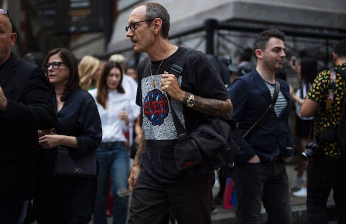 This is Terry Richardson at New York Fashion Week.