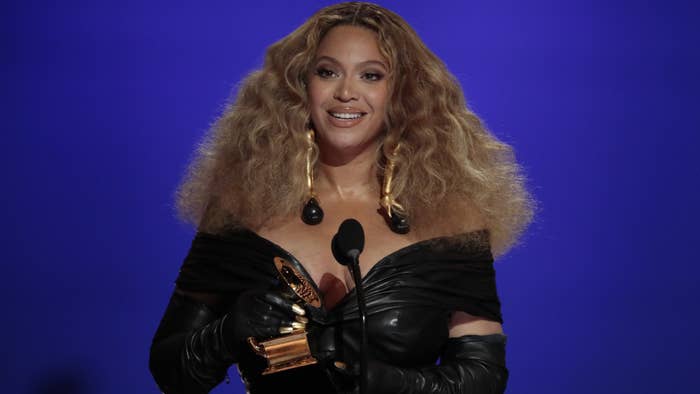 Beyonce is seen at the Grammys