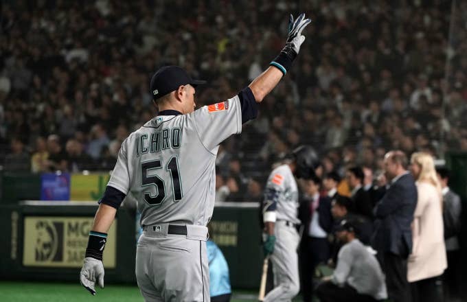 Outfielder Ichiro Suzuki #51 of the Seattle Mariners