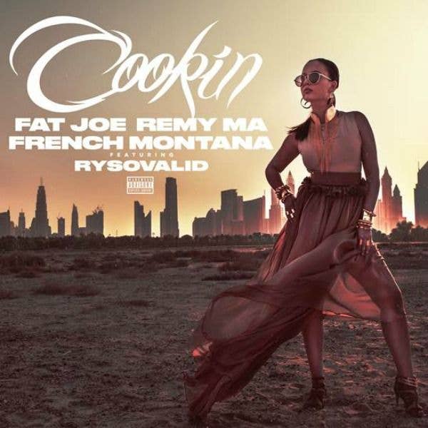 This is the cover for Fat Joe and Remy Ma's "Cookin."