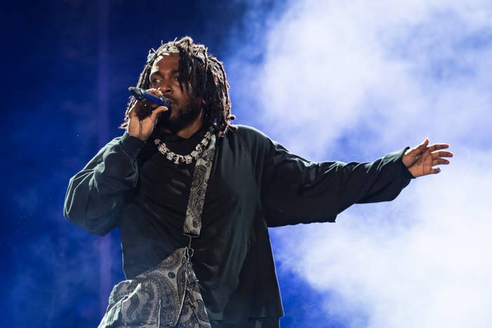 Kendrick Lamar performing live