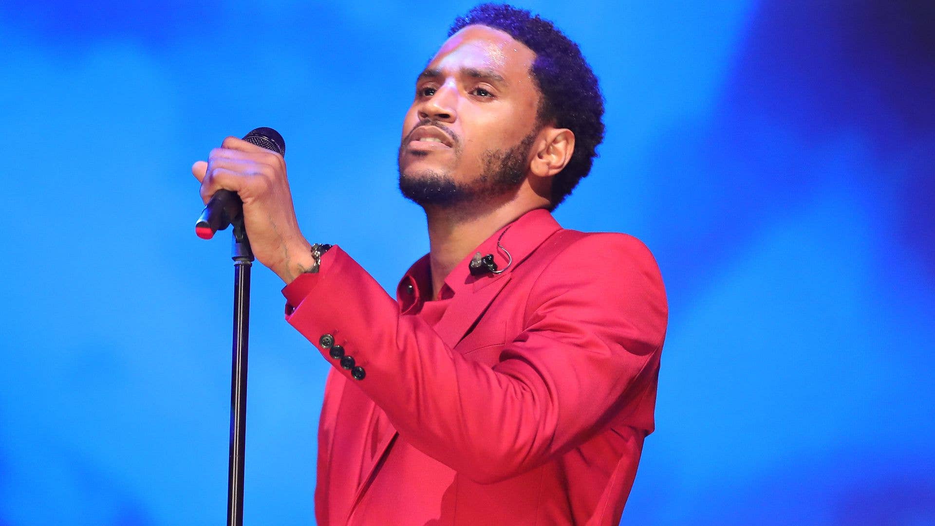 Trey Songz performs during his virtual Special Valentine's Day Concert