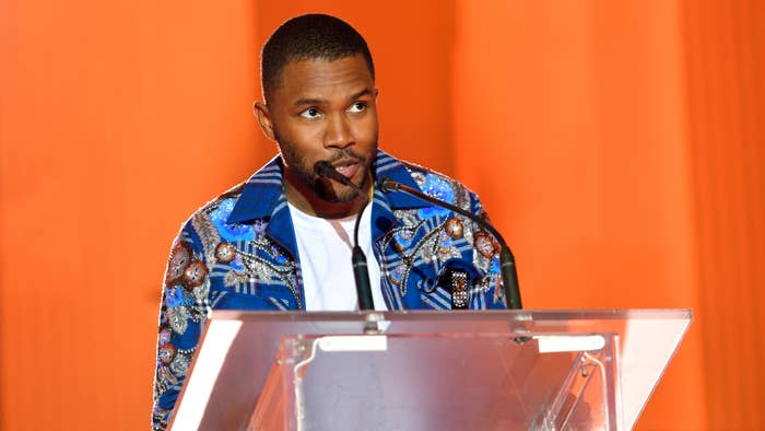 Frank Ocean speaks at Spotify&#x27;s Inaugural Secret Genius Award