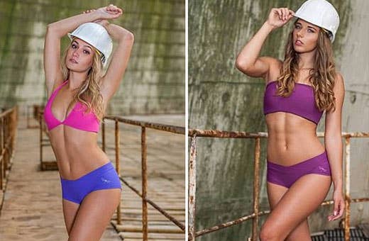 Czech women compete for an internship with a bikini contest for some reason.