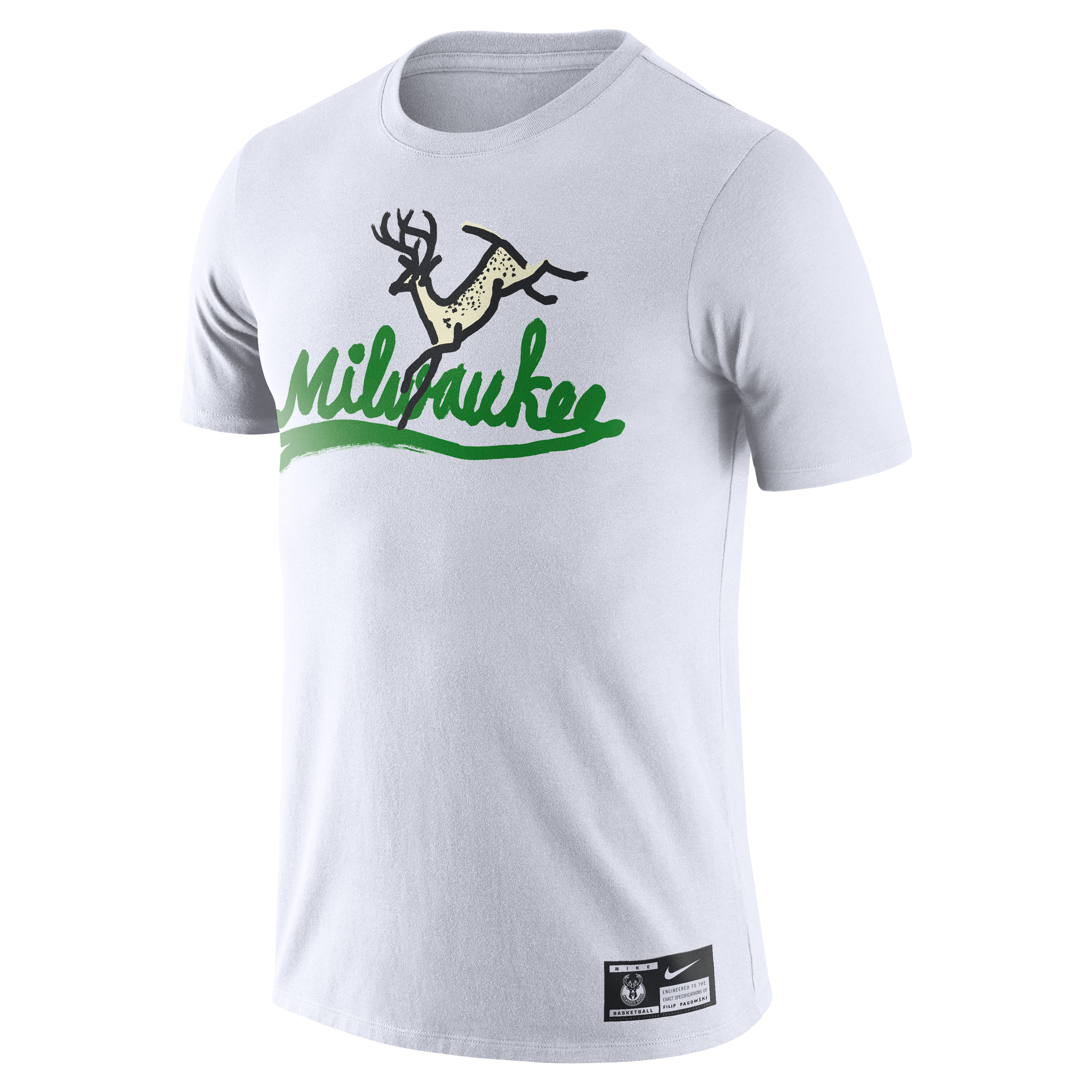 Filip Pagowski Nike T shirt &#x27;Milwaukee Bucks&#x27;