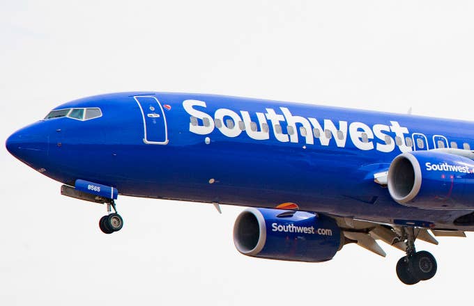 A Boeing 737 800 flown by Southwest Airlines