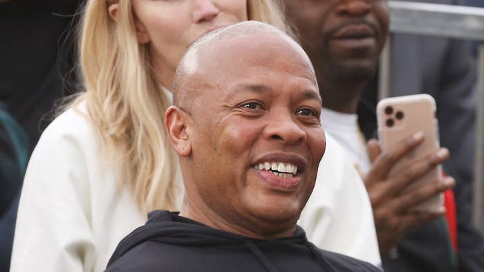 Dr. Dre attends the ceremony honoring Curtis "50 Cent" Jackson
