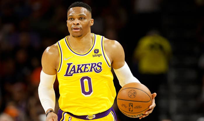 Russell Westbrook of the Los Angeles Lakers