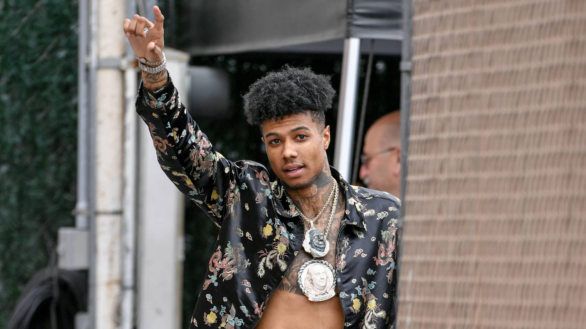 Blueface is seen on April 29, 2019 in Los Angeles, California.