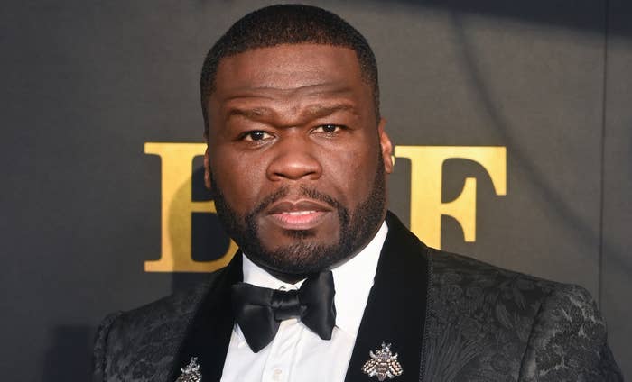 50 Cent on red carpet at premiere of Starz&#x27;s &#x27;BMF&#x27;