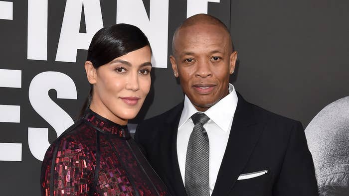 Dr. Dre and wife Nicole Young arrive at the premiere of &#x27;The Defiant Ones.&#x27;