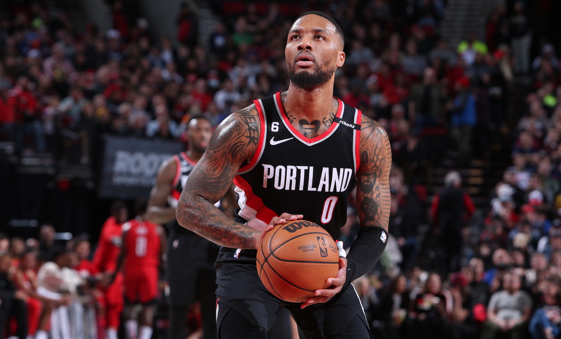 NBA basketball player Damian Lillard leaves a special message for