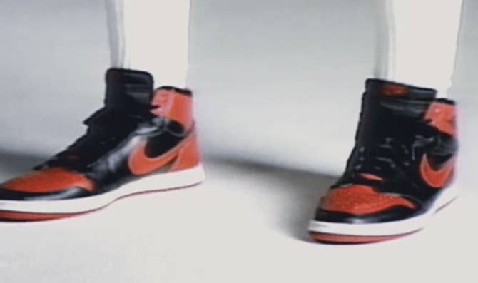 Banned Air Jordan 1 On Feet