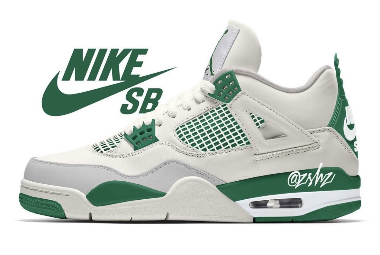 Nike-SB-x-Air-Jordan-4-Pine-Green