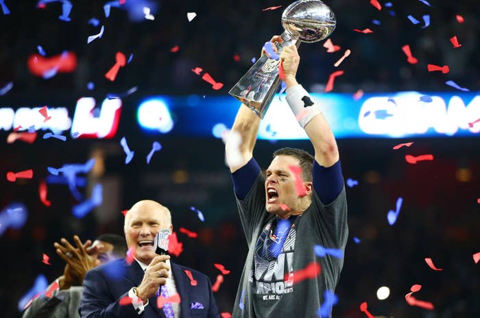 Tom Brady Super Bowl LI Vince Lombardi Trophy