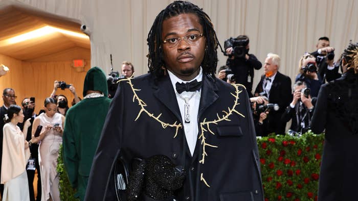 Gunna is seen on the red carpet of the Gala