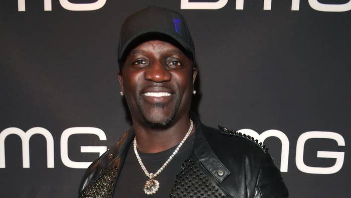 Akon attends the BMG Pre Grammy Party 2020 at Troubadour