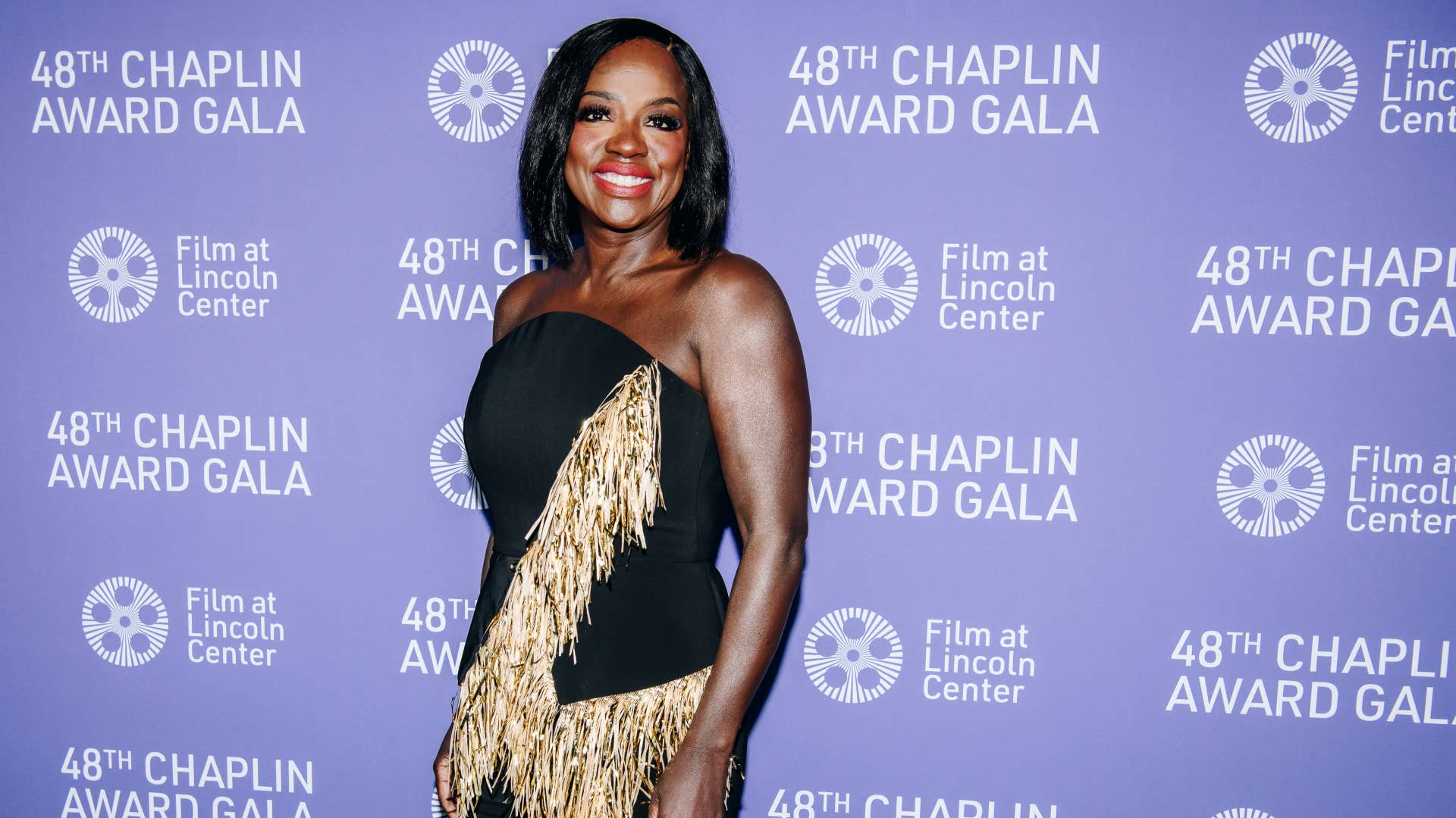 viola davis is seen on the red carpet