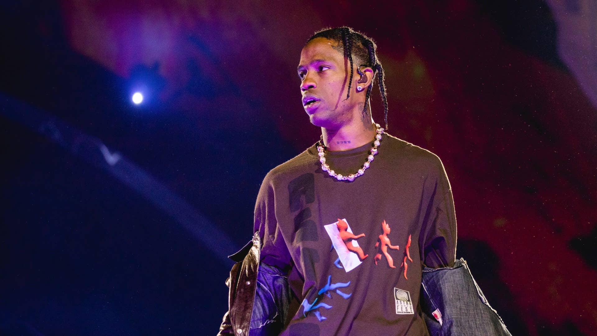Travis Scott performs onstage during the third annual Astroworld Festival
