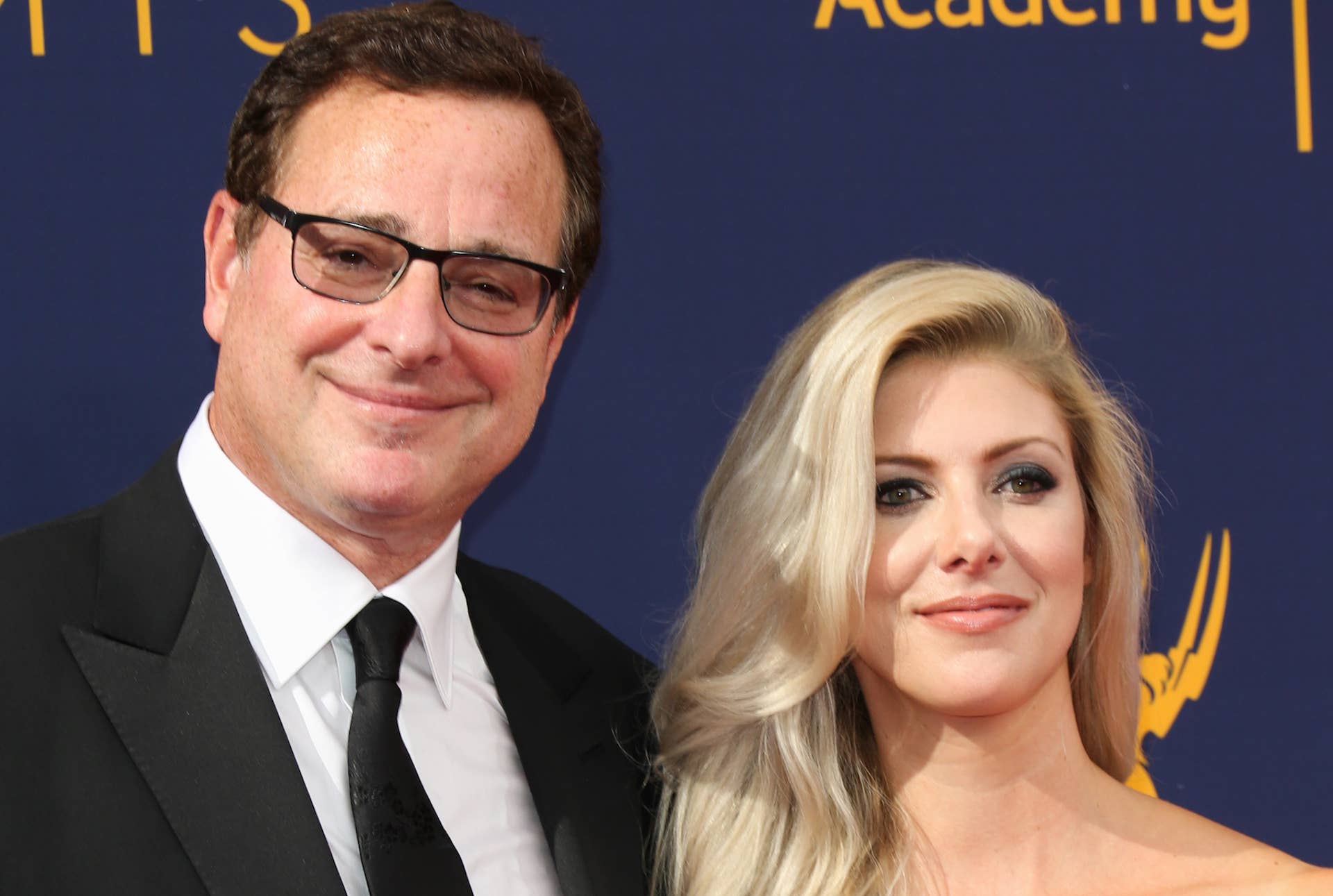 Bob Saget and Kelly Rizzo attend 2018 Emmy Awards