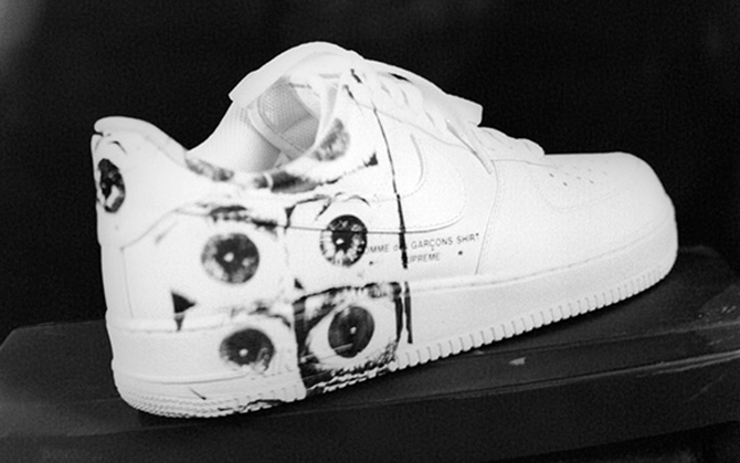 Supreme x Comme des Garçons x Nike Air Force 1s Release This Week 