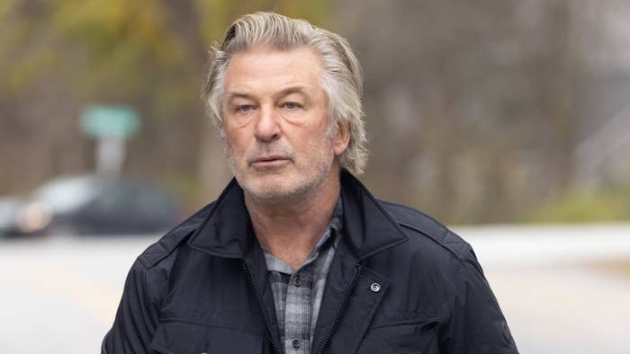 Alec Baldwin speaks for reporters after Halyna Hutchins&#x27; fatal shooting.