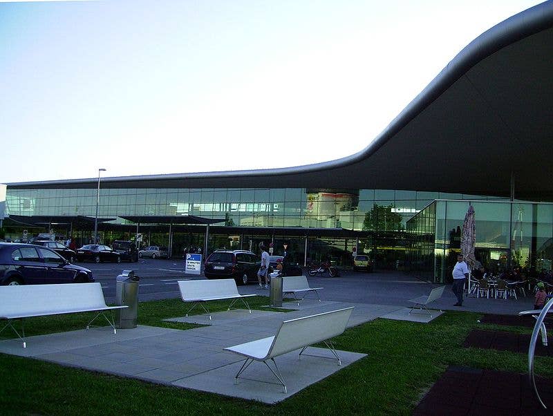A photo of Graz Airport in Austria from Wikimedia Commons.