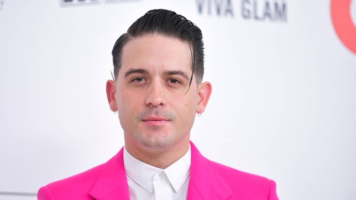 G Eazy attends the 28th Annual Elton John AIDS Foundation Academy Awards Viewing Party.