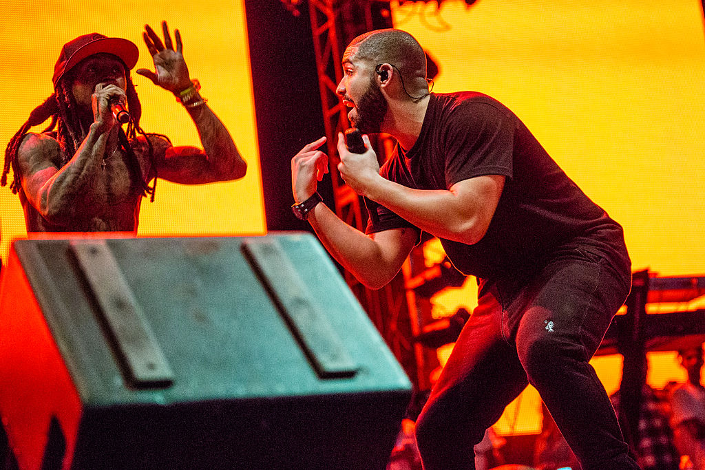 Lil Wayne and Drake perform