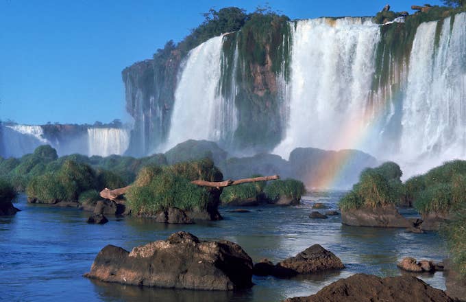 Iguaçu Falls, a waterfall on Brazil/Argentina border.