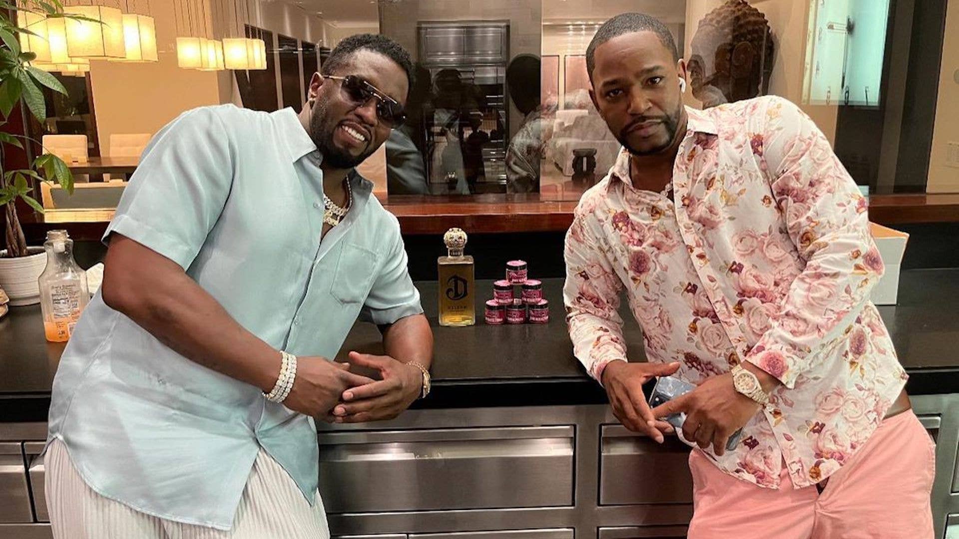 Image of Diddy and Camron with Pink Horse Power