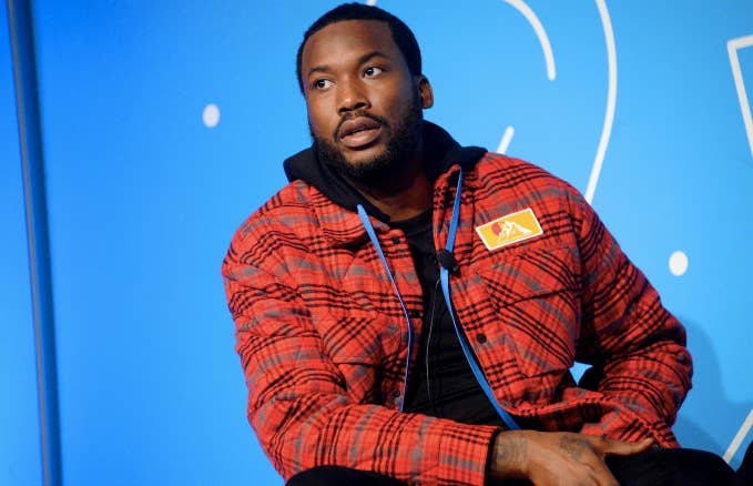 Meek Mill speaks on stage at the &quot;Justice for All: Reforming a Broken System&quot;