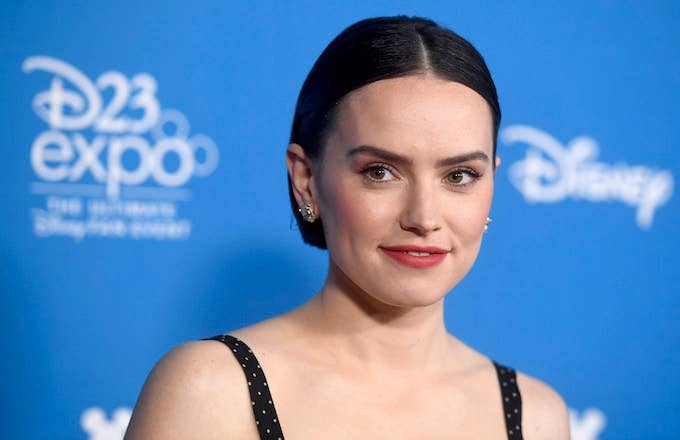 Daisy Ridley attends Go Behind The Scenes with Walt Disney Studios during D23 Expo 2019.