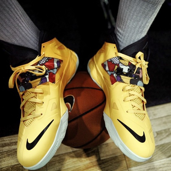 Lebron soldier 7 best sale yellow