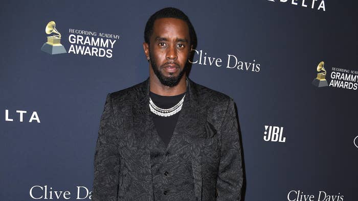 Sean &quot;Diddy&quot; Combs arrives at the Pre GRAMMY Gala